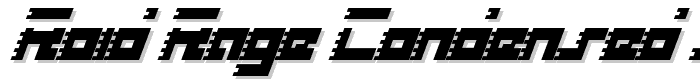 Roid Rage Condensed Italic font